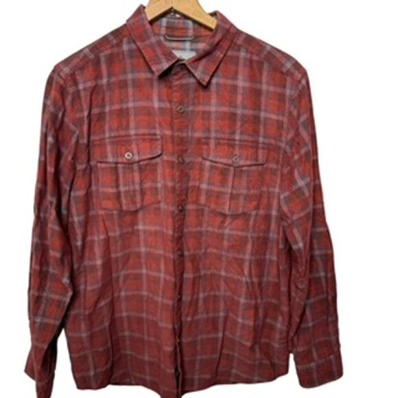 Royal Robbins Covert Cord Organic Cotton Plaid Shirt Button Down Mens Size Large - Picture 3 of 12